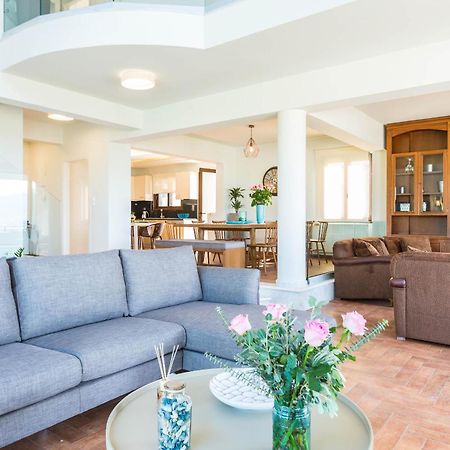Villa Anemeli - Luxury Pool Villa With Gorgeous Seaview Kissamos Luaran gambar