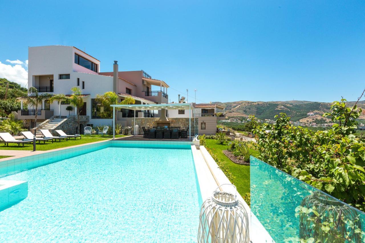 Villa Anemeli - Luxury Pool Villa With Gorgeous Seaview Kissamos Luaran gambar