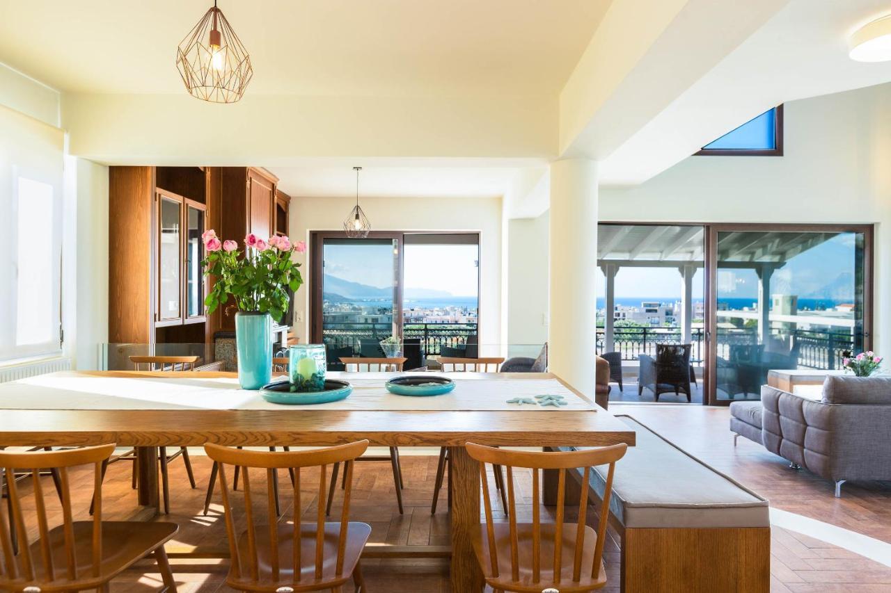 Villa Anemeli - Luxury Pool Villa With Gorgeous Seaview Kissamos Luaran gambar