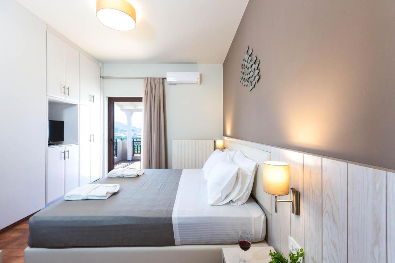 Villa Anemeli - Luxury Pool Villa With Gorgeous Seaview Kissamos Luaran gambar