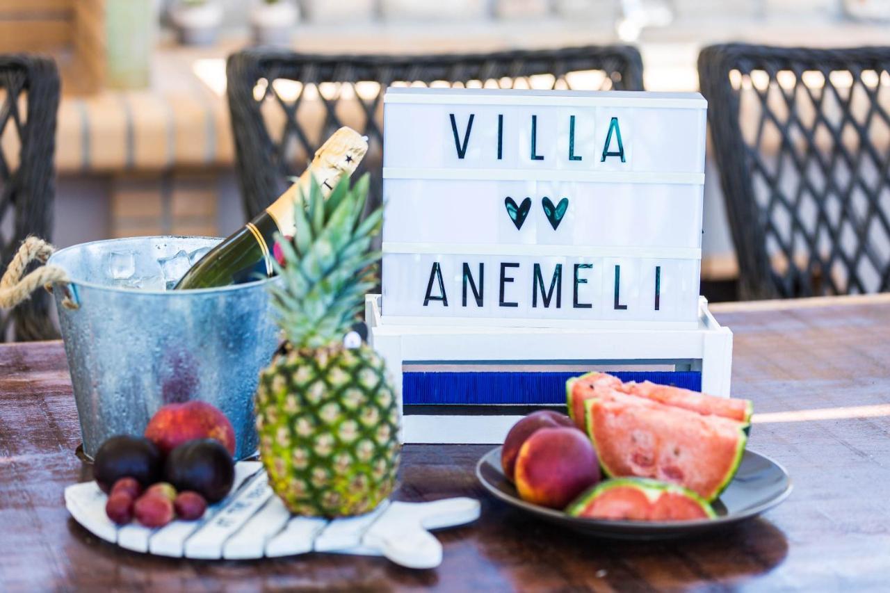 Villa Anemeli - Luxury Pool Villa With Gorgeous Seaview Kissamos Luaran gambar
