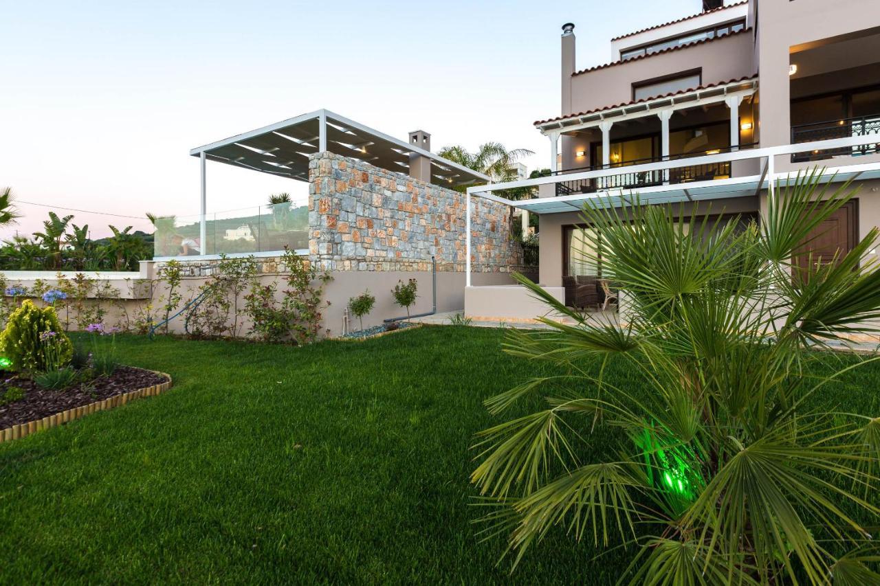 Villa Anemeli - Luxury Pool Villa With Gorgeous Seaview Kissamos Luaran gambar