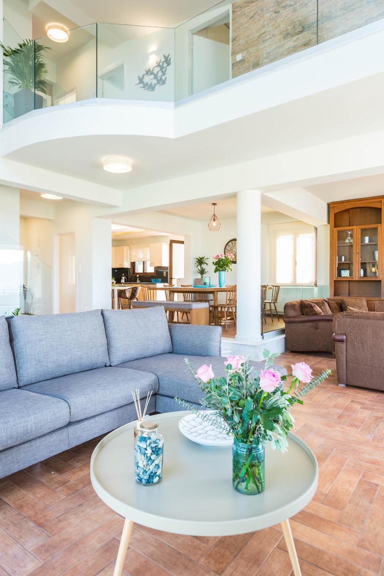 Villa Anemeli - Luxury Pool Villa With Gorgeous Seaview Kissamos Luaran gambar