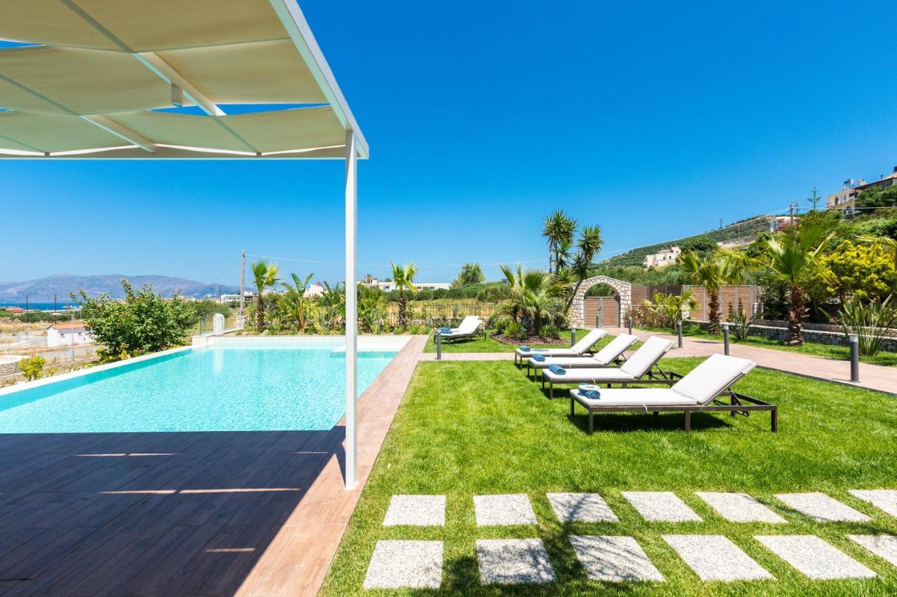 Villa Anemeli - Luxury Pool Villa With Gorgeous Seaview Kissamos Luaran gambar