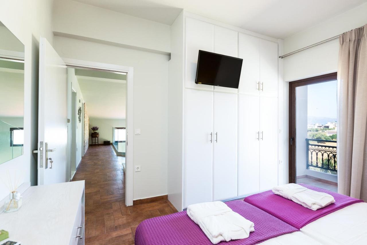 Villa Anemeli - Luxury Pool Villa With Gorgeous Seaview Kissamos Luaran gambar